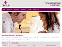 Tablet Screenshot of orchidhealthcare.com